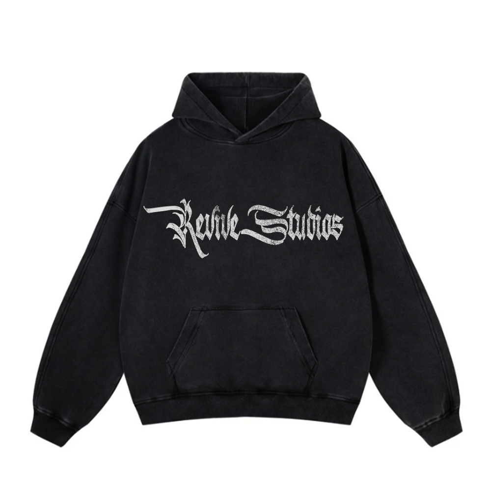 REVIVE STUDIOS PULL OVER HOODIE BLACK